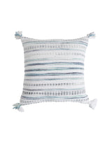 Ivory and Green Cushion cover with Tassels (Set of 2)