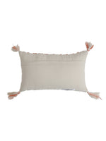 Ivory and Rust Pillow Style Cushion Cover with Tassels (Set of 2)