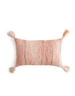 Ivory and Rust Pillow Style Cushion Cover with Tassels (Set of 2)