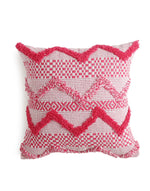 Pink Fuchsia tufted cushion cover (Set of 2)