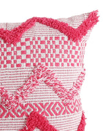 Pink Fuchsia tufted cushion cover (Set of 2)