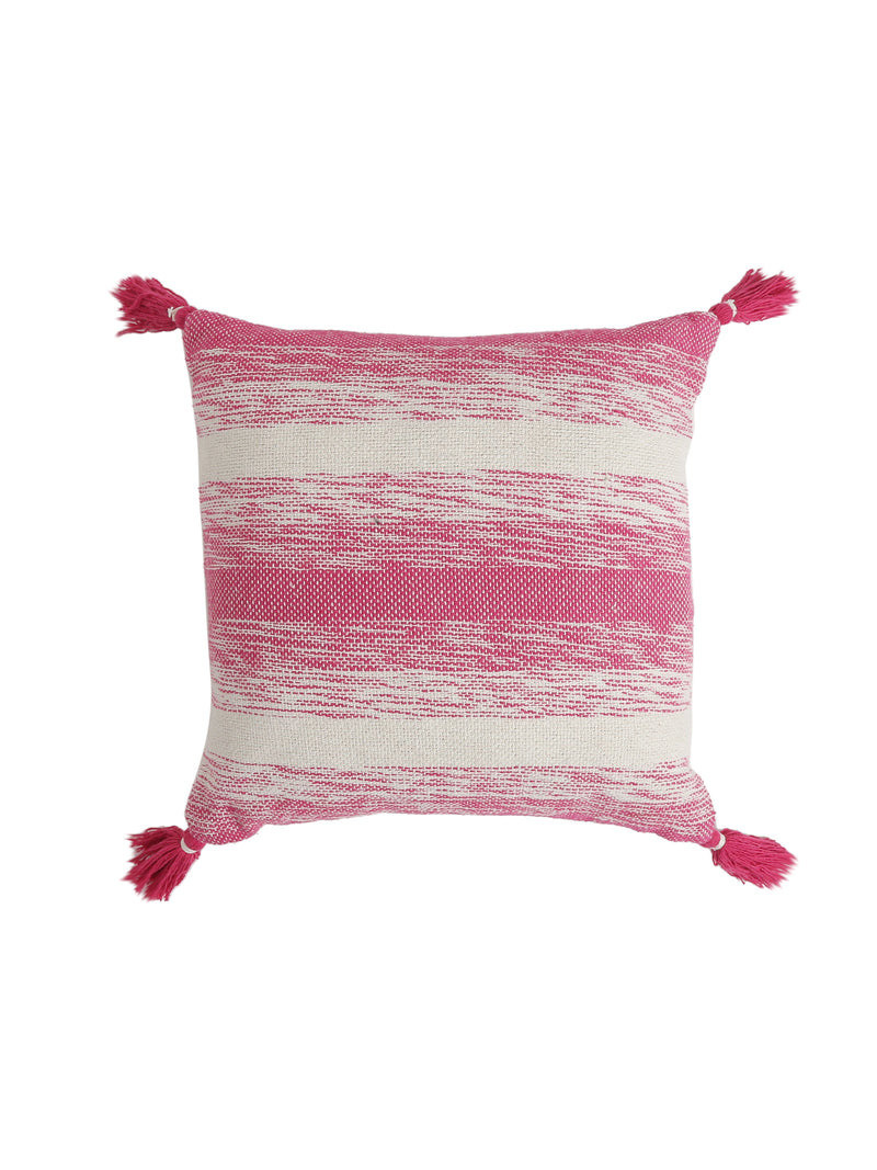 Pink Fuchsia hand woven cushion cover (Set of 2)