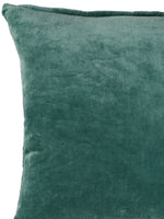 Sea Green Cotton Velvet Cushion Cover (Set of 2)