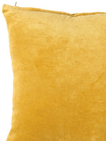 Yellow Cotton Velvet Cushion Cover (Set of 2)