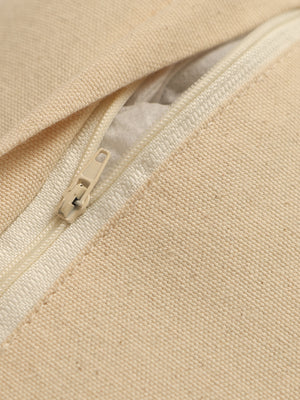 Ivory and Pink  Cushion Cover with Tassels (Set of 2)