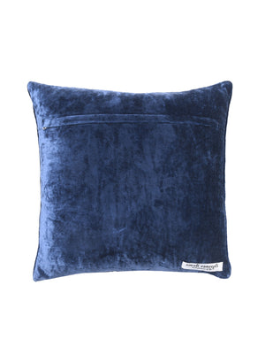 Viscose Velvet Double Needle and beads work handcrafted cushion cover