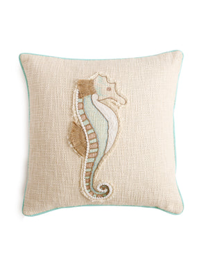 Cotton-Slub patch work with chicken embroidery cushion cover