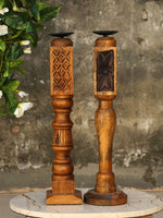 Handcrafted Paya design Rustic candle Holder - Style2