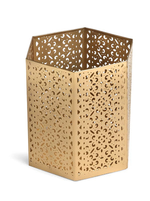 Candle Holders - Antique Gold Finish Set of 2