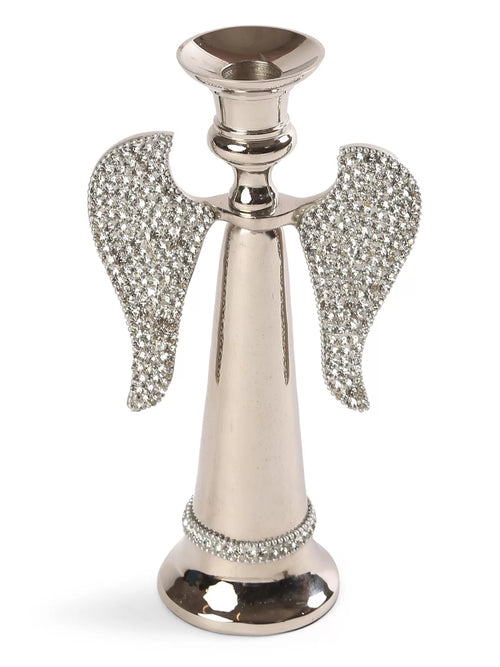 Candle Holder - Angel With Rhine Stones