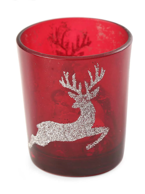 Candle Holder - Set of Three Tealight Holders - Star, Tree and Reindeer