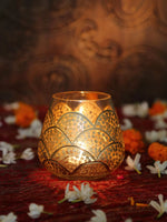 Votive - Elegant With Gold Paint