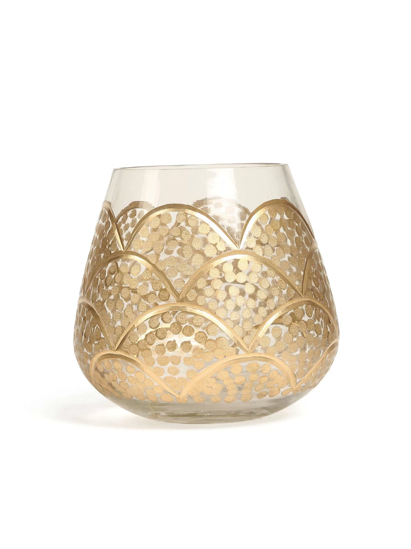 Votive - Elegant With Gold Paint