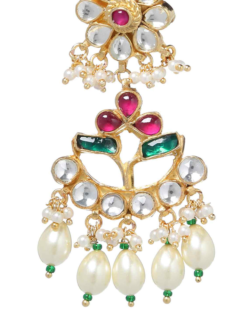 Kundan Earrings With Pearls