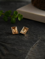 Swarovski Earrings - Golden Shadow Stone