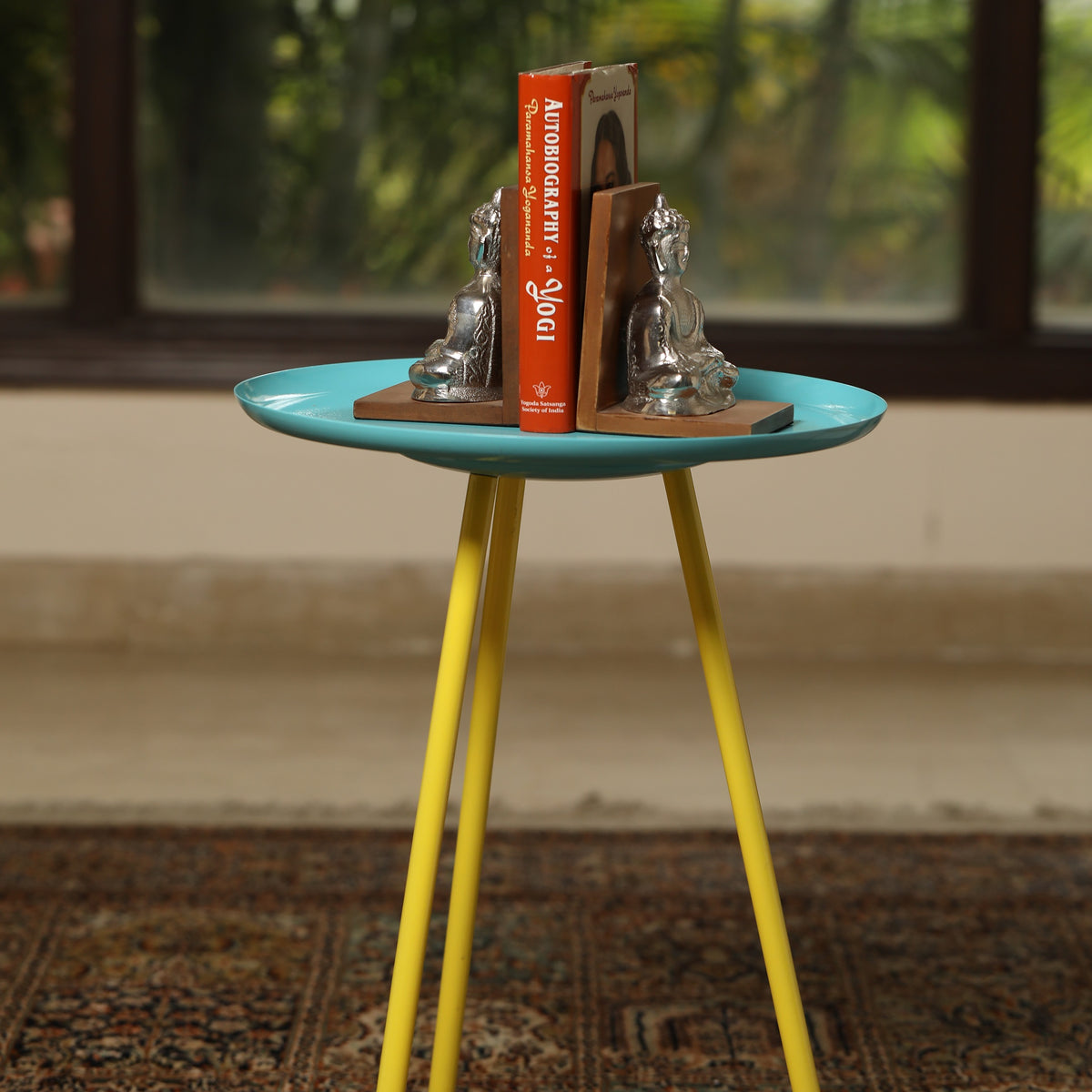 Side Table-Blue Top – Revive Home