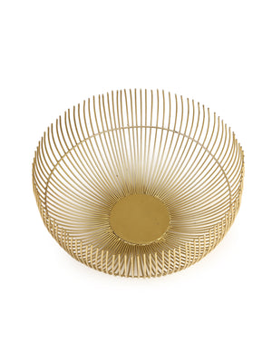 Fruit Basket in matt Gold finish