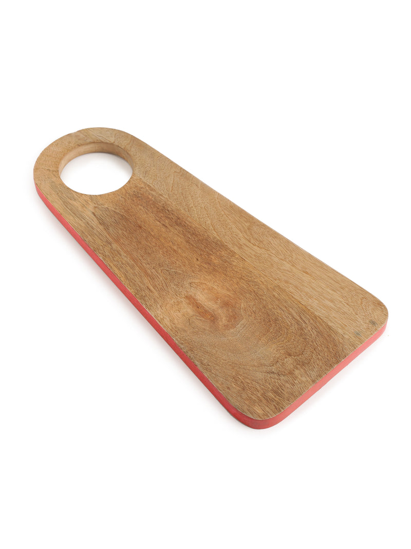 Chopping Board - Cheese Board Cum Platter With Colored Rim