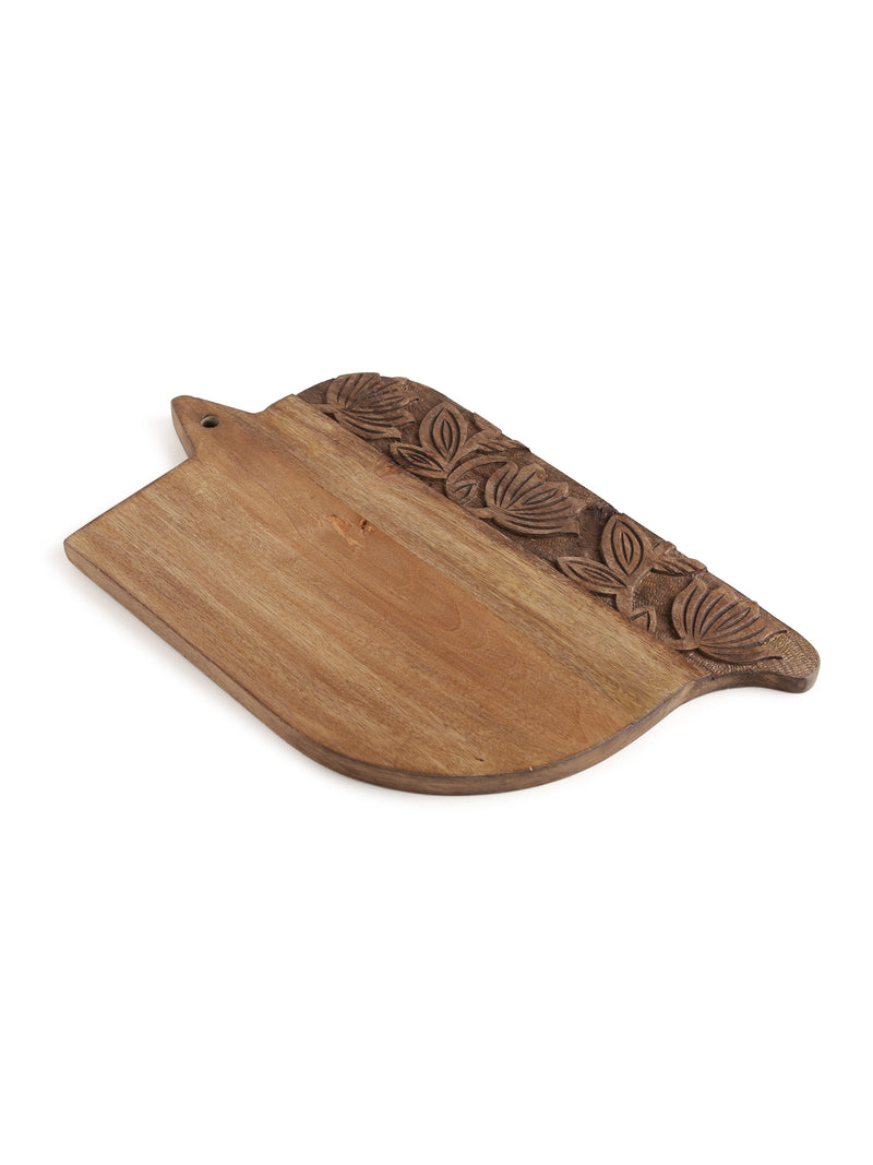 Chopping Board - Cheese Board Cum Platter With Flower Border