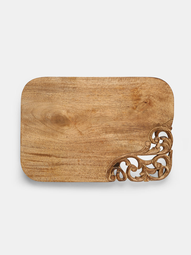 Chopping Board - Cheese Board Cum Platter With Carved Edge