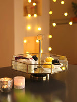 Cake Stand - Mirror Glass & Cookie