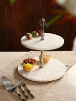 Cake Stand - Marble Two Tier