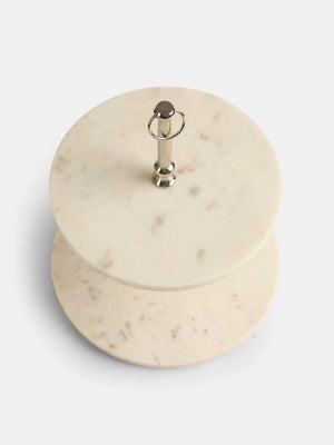 Cake Stand - Marble Two Tier
