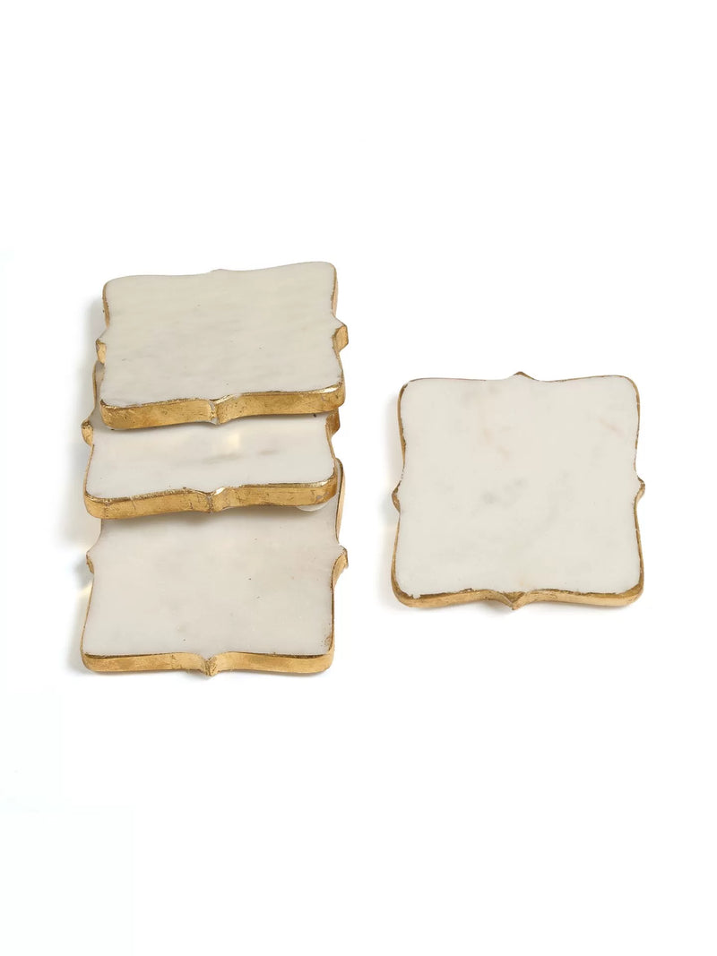 Marble Coaster - Gold foiled edges
