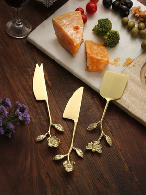 Cheese Set - Flower & Bee