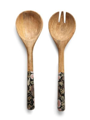 Salad Servers - Decal Forest Design