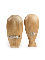 Quirky Man and Woman Figurine Table Decor