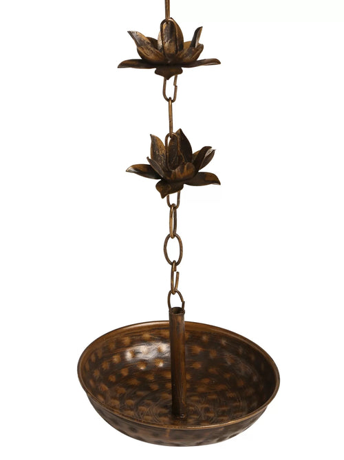 Urli - Hanging In Antique Gold Finish - L