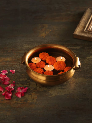 Urli - Antique Gold Finish Brass - L