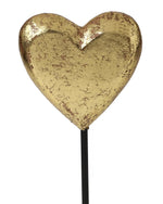 Distress Finish Gold Foiled Heart - L