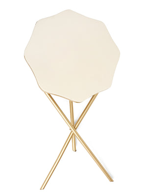 Foldable Table - Ivory Enamel Finish