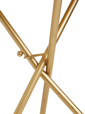 Foldable Table - Ivory Enamel Finish