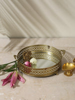 Mirror Platter with Handles - S