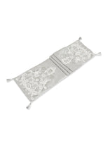 Table Runner - Silver Hand Beaded