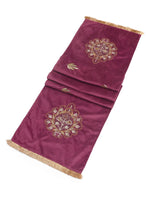 Table Runner - Violet Embellished Velvet Runner