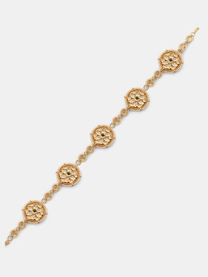 Kundan - Matha Patii With Green Stones