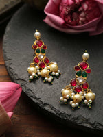 Pearl Kundan Choker With Earrings