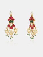 Pearl Kundan Choker With Earrings