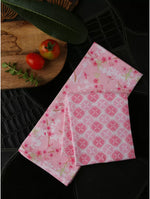 Kitchen Linen - Set of Flower Pattern Pot Holder, Glove, Apron and Kitchen napkins set of 2 (total 5 pcs)