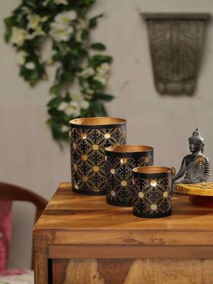 Light Holders - Antique Look T Set of 3