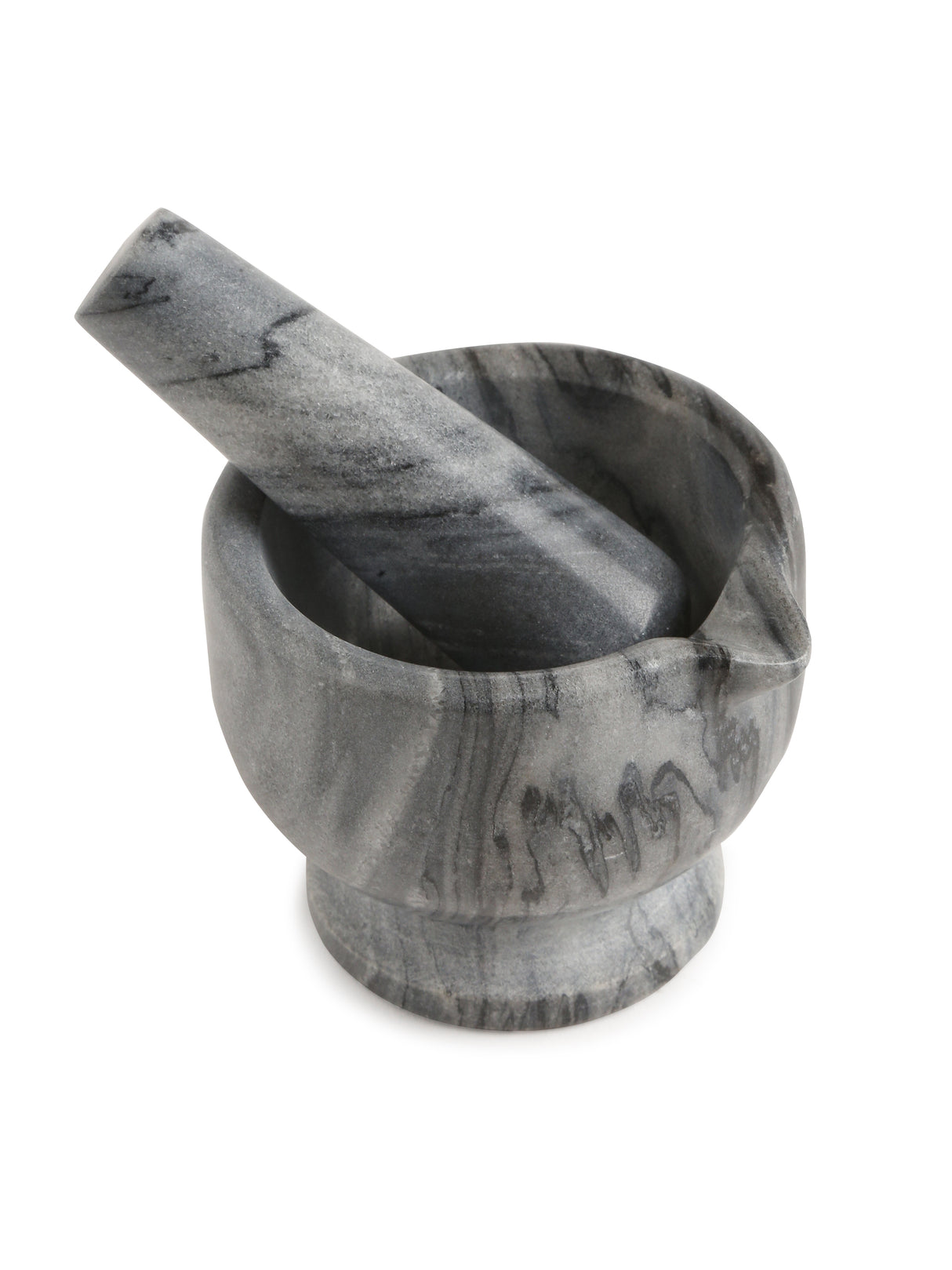 Marble Mortar & Pastel-Grey