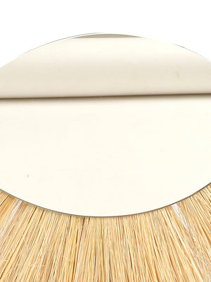 Mirror - Eye shaped decorative crafted with Natural sea grass