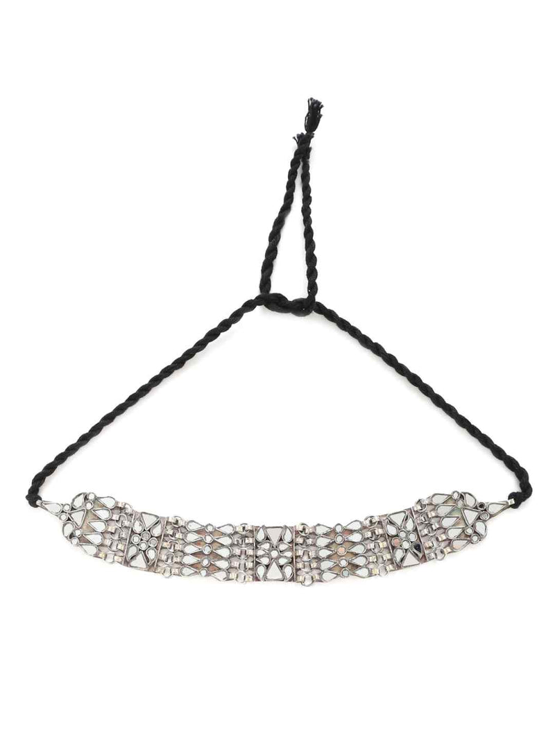 Choker Necklace - Antique Silver Look