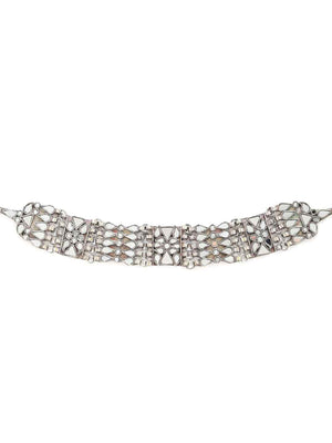 Choker Necklace - Antique Silver Look