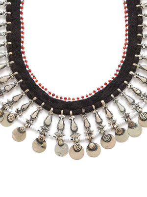 Necklace - Vintage Design Silver Tone