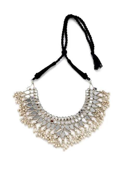 Necklace - Beautiful Glass - White